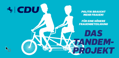 ‼️🙋‍♀️ Mehr Frauen in die Politik: Jetzt für das Tandem-Projekt bewerben!