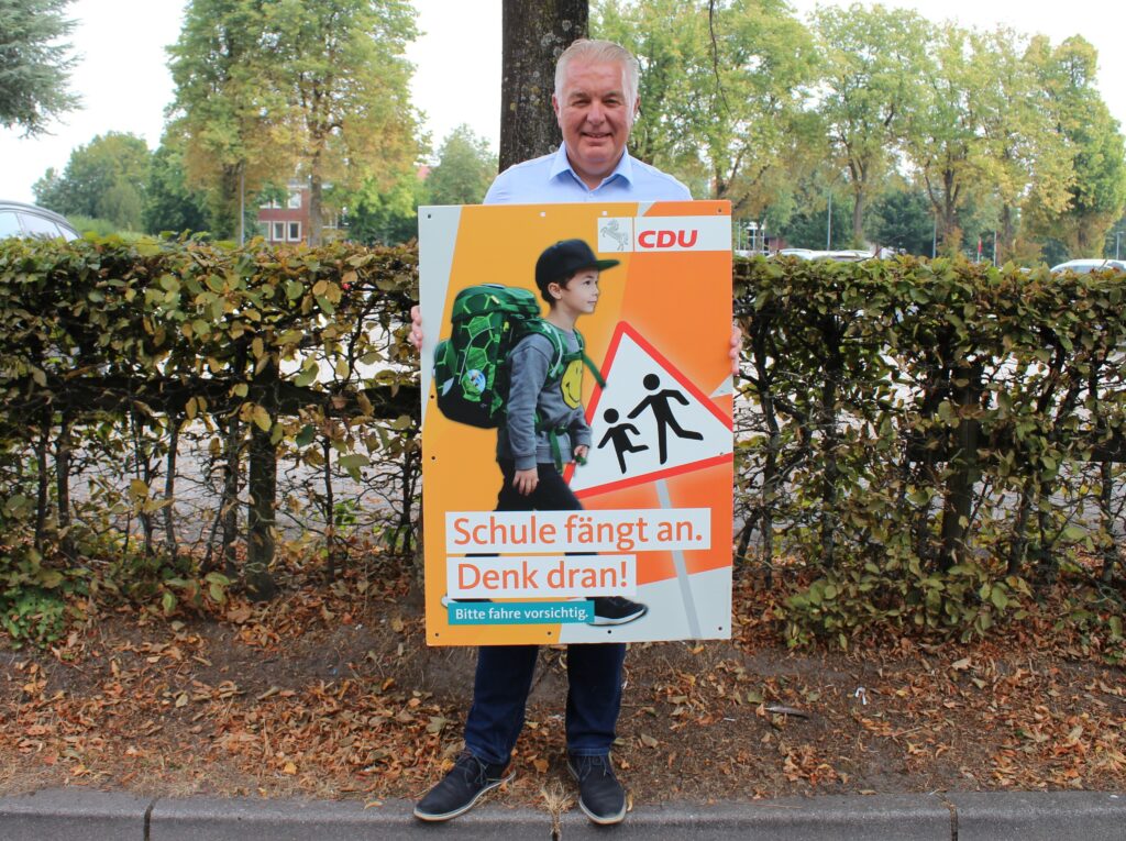 Rücksicht für Schülerinnen und Schüler – CDU startet jährliche Plakataktion zum Schulstart