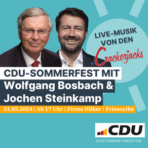 Veranstaltungshinweis: CDU-Sommerfest in Friesoythe 31.5.