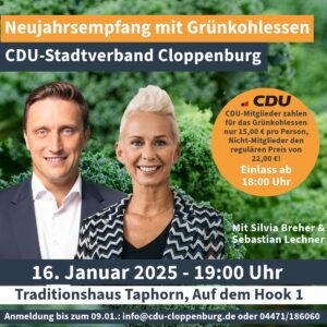 Neujahrsempfang mit Sebastian Lechner und Silvia Breher 16.1.2025