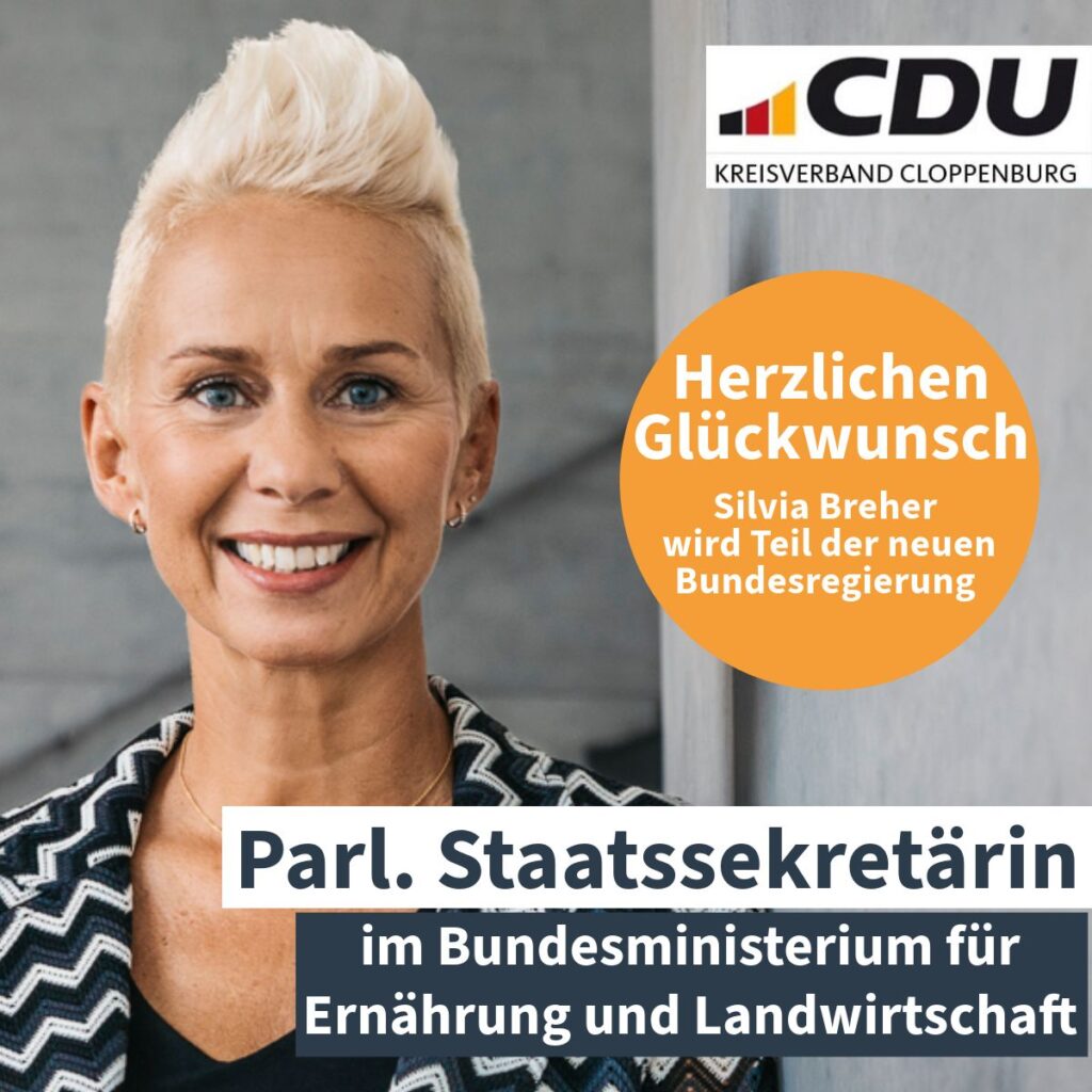 Silvia Breher Teil der neuen Bundesregierung